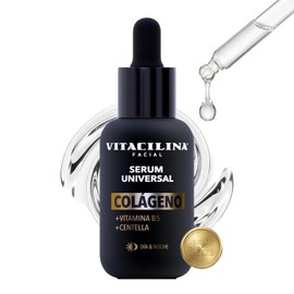 Serum Universal Colágeno 30 mL – Suero Facial con Vitamina B5 y Centella | Serum Hidratante Facial Día y Noche para Rutina de Skin Care