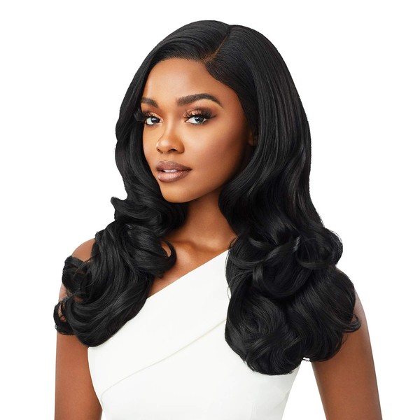 Outre melted Hairline Lace Front Wig Frontal Effect Hairline HD Transparent Lace HARPER (1B)