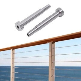 20 Pcs 3/16" Invisible Turnbuckle Kit, 316 Stainless Steel Cable Railing Hardware Kit, for Deck Stair Wood & Metal Post Cable Railing System