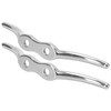 2pcs/set 6in Cleat Stainless Steel Flagpole Cleat Hook Flag Halyard