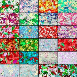 24 Colors Christmas Chunky Mix Glitter for Face Makeup Nails Snow Globe Tumblers color: Set17-12mix colors/Super Glitter