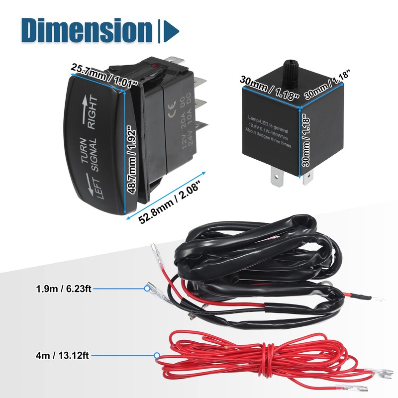 X AUTOHAUX 1 Set Universal ATV UTV Street Legal Kit