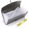 3PCS 13 Pockets Check Bill File Folder Expanding Coupon Currency