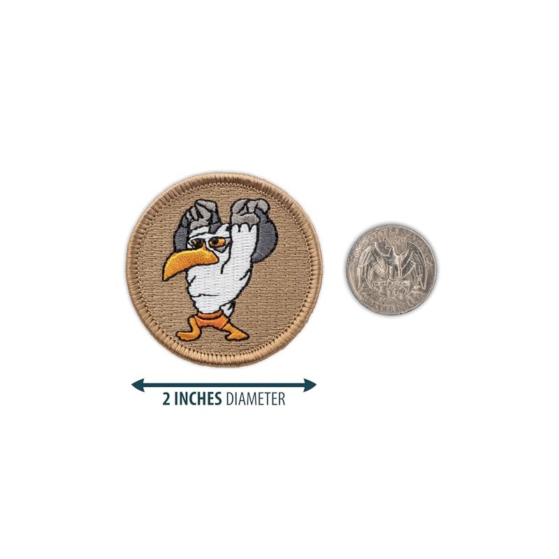 Mighty Seagulls Patrol Patch - 2" Diameter Round Embroidered Patch
