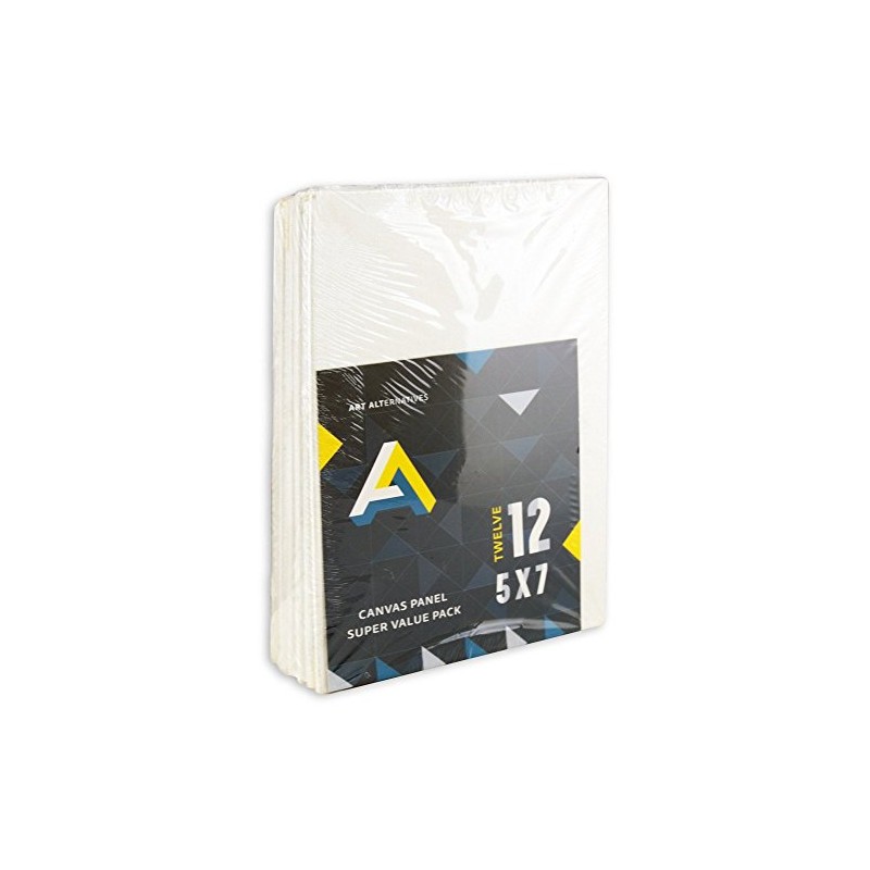 Art Alternatives Set Canvas Panels, 5" x 7", White