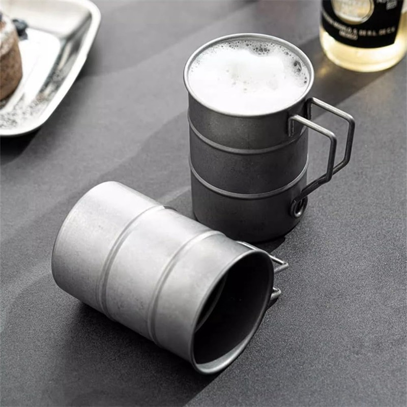 Plmvhpb 1 boccale da birra in stile retrò industriale, 304,