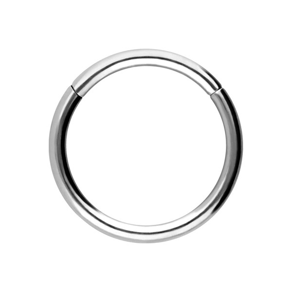 PIERCINGLINE Titanium Segment Ring Clicker Piercing for Nose, Septum, Ear,