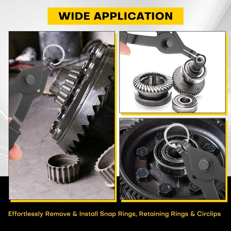 Acymner 11PCS Snap Ring Plier Set | Internal & External