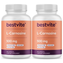 L-Carnosine 500 mg – sin rellenos – sin estearatos, 240 cápsulas