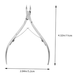 Baluue Cuticle Cutter Nipper for Nails Portable Manicure Nipper Cuticle Nipper Silver
