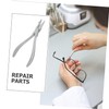 SHINEOFI Stainless Steel Eyeglass Nose Pad Plier Repair Tool for