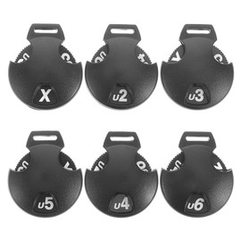 SUPVOX 6pcs Golf Head Covers with Swivel Number Tag Golf Club Head Protector ID Label Golf Club Head Cover Tag for Fairway Club Driver