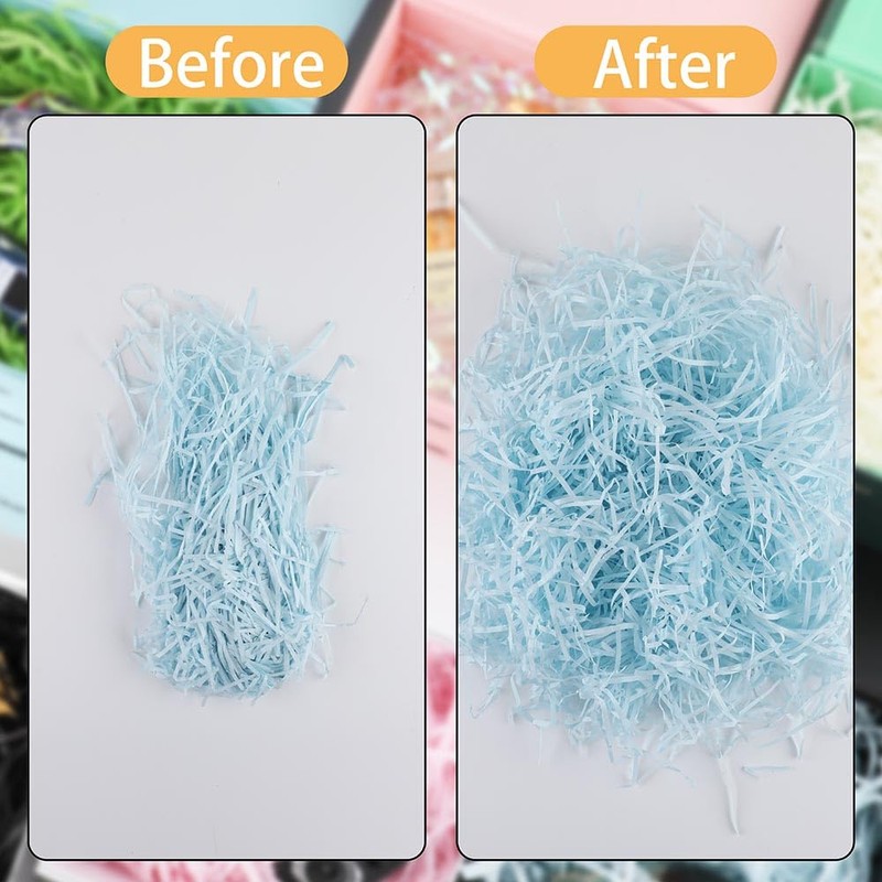 200 g Blue Raffia Shredded Paper for Gift Box Filling