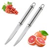 2PCS Grapefruit Knife, Curved Serrated Grapefruit Knife, Stainless Steel Kiwi