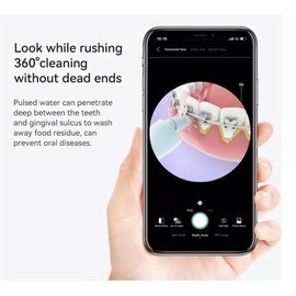 CleanEze Mini Visual Water Flosser w/Camera - 3 Jet Tips, NEW