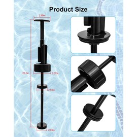 263055 Piston Shaft Assembly Fits for Pentair Slide Valve and Push Pull Backwash Valve, Replacement for PVC Slide Pool and Spa Valve Models 263064 263052 263053 263078 263079
