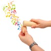 2PCS Wood Egg Shaker Natural Safe Musical Hand Percussion Instrument