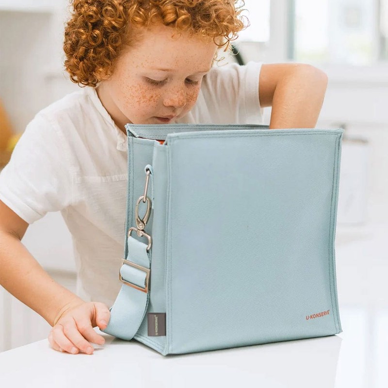 U Konserve Recycled Insulated Lunch Tote, Navy