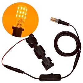 Prop and Scenery Lights Lantern Flame Bulb Kit 1900 Kelvin Amber Orange Stage Themed Entertainment Escape Rooms 100 Lumens 12 Volts DC Battery Operated