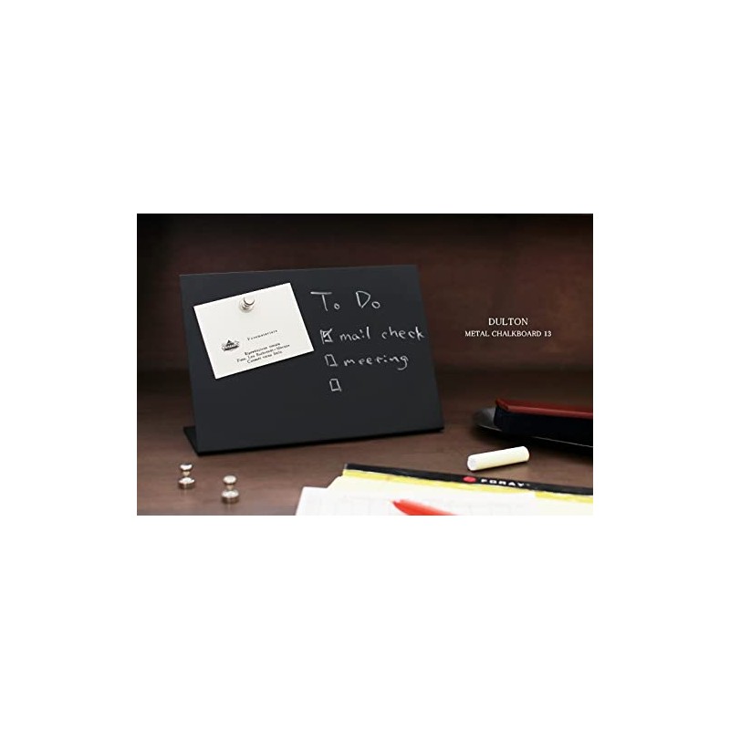 Dulton K955-1264-13 Metal Chalkboard 13 Tabletop Type Chalkboard Stand, Magnet,