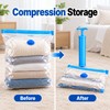 Vacuum Storage Bags for Clothes – 6-Pack 30x50cm Reusable Compression