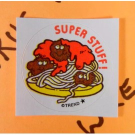 Trend Spaghetti Scented Super Stuff Trend Scratch & Sniff Retro Sticker