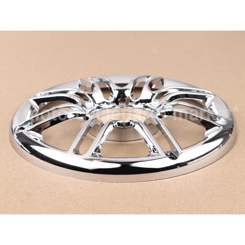 Unbranded 2X Chrome Round 3D Rear Speaker Grill Cover For