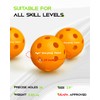 Warping Point Indoor Pickleball Balls, 12 Pack 26 Holes Orange