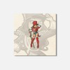 Unbranded Christmas Toy Soldier Sexy Cartoon 4'' X 4'' Square