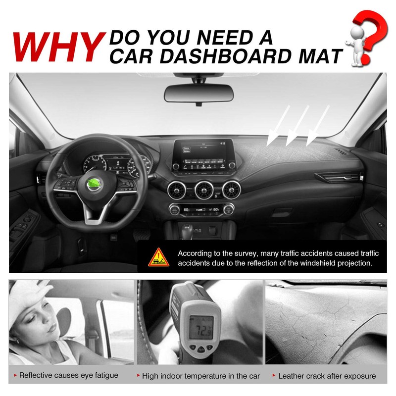 Autorder Dashboard Cover Mat for 2020-2025 2026 Sentra Accessories Dash