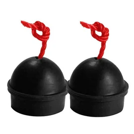 2Pcs Rubber Chalk Holder for Billiard Pool Snooker Table, Cue Stick Club, Durable with Secure Cord Attachment