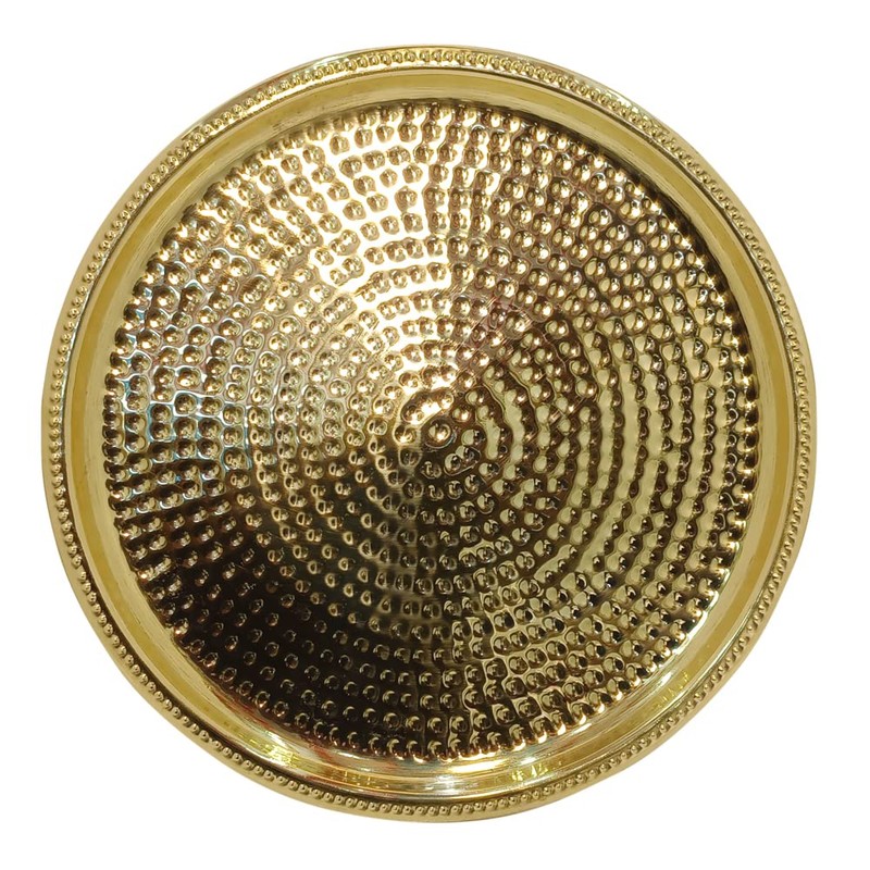 Bona fide Brass Dinner Set,Thali Set,7 Pieces hammered design heavy