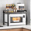 ZrgGea Microwave Stand, Microwave Oven Rack, Expandable Microwave Stand Countertop