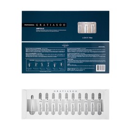 Gratiassu Beta Glucan Clear AC Trouble Ampoule 2ml 10EA AV Calming Moisturizing Ampoule 2ml / 그라티아수 베타글루칸 클리어 AC 트러블앰플 2ml 10EA AV 카밍 보습 앰플 2ml x 10개  고삼팩1장