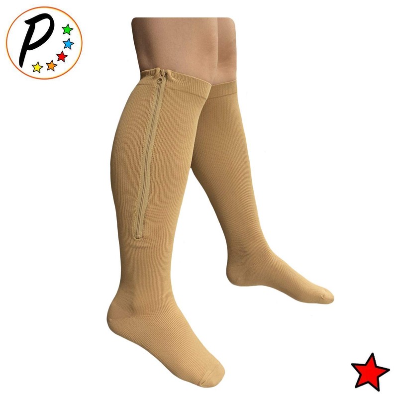 Presadee Petite Original - Calcetines de compresión con cremallera firme