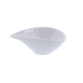 Tableware East Sauce Pot, Single Mouth, White, Small Bowl, Single Mouth, Spout, Sauce Pot (White)