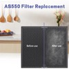 Popurure Air Scrubber Active Carbon Filters Compatible with BlueDri, VEVOR