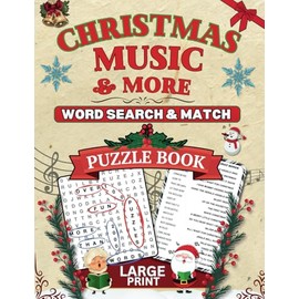 Christmas Music & More: Word Search & Match Puzzle Book