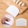 Dough Scraper, Plastic Pastry Pizza Cutter Chopper Multipurpose Kitchen Tool,