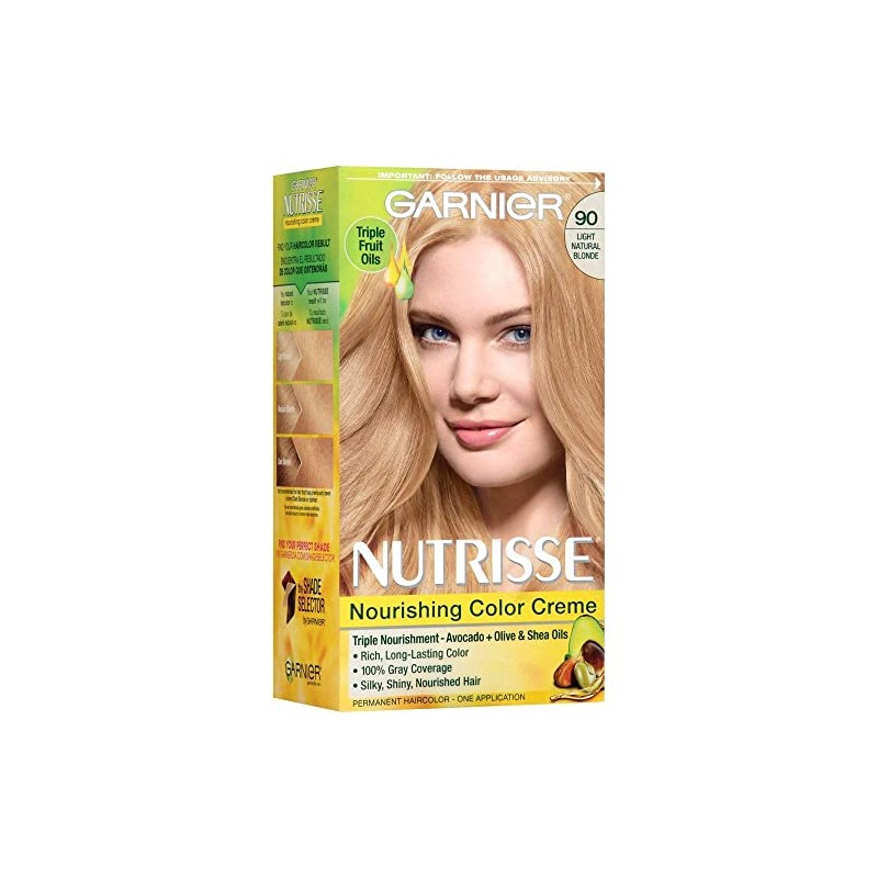 Garnier Nutrisse Nourishing Color Creme, Light Natural Blonde [90], 1