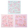 Sanrio Bonbonbons, Large Lunch Cloth, Set of 3 (Strawberry)