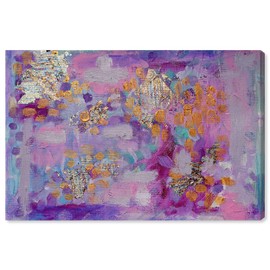 The Oliver Gal Artist Co. Abstract Wall Art Canvas Prints 'Tiffany Pratt - The Mystic' Home Décor, 36" x 24", Purple, Gold