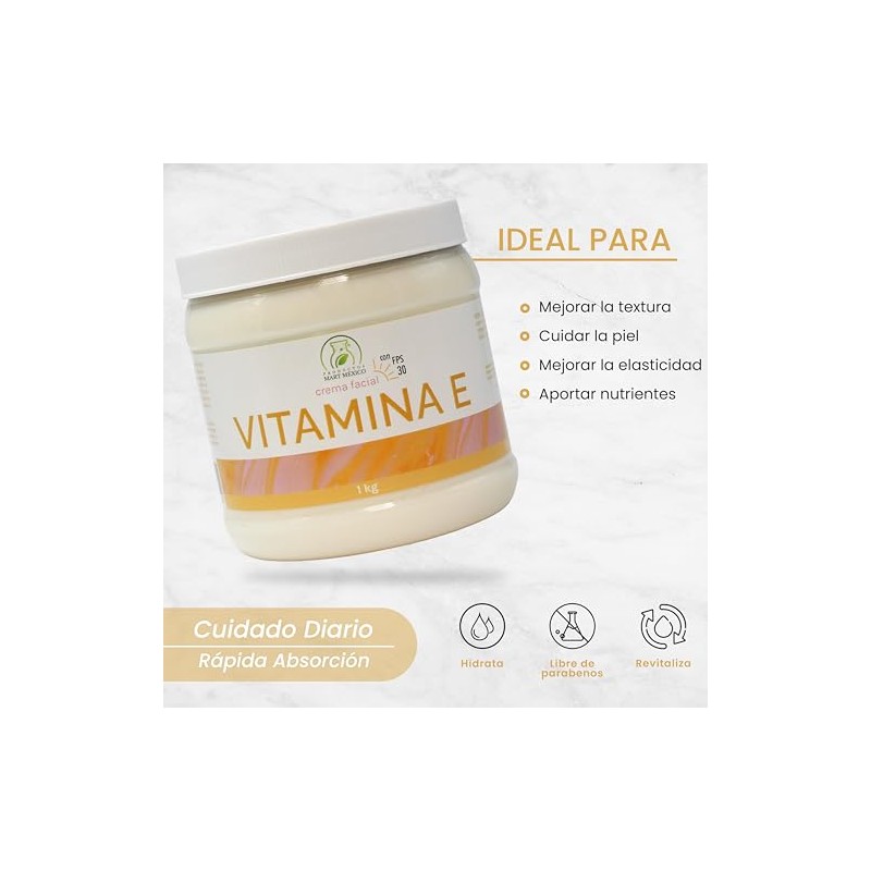 Productos Mart Mexico Crema Vitamina E Anti-Envejecimiento Con Filtro Solar