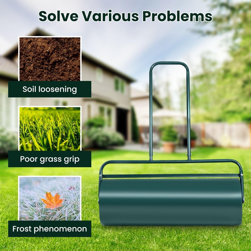 Lawn Roller, ARNOT 12x36-Inch, 63L/ 17 Gallons Heavy-Duty Push/Tow Behind