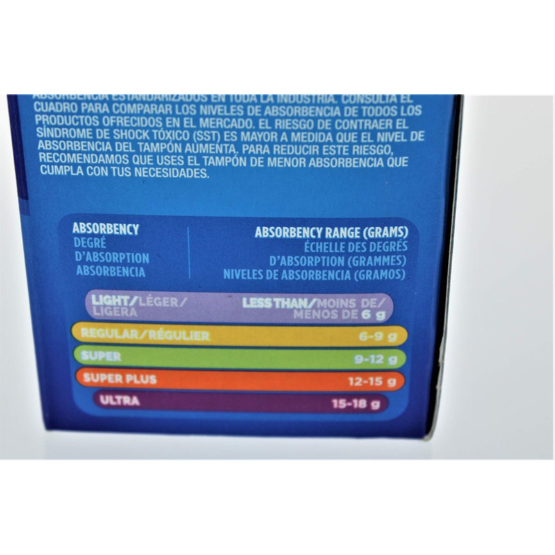 Tampax Tampons Pearl Triple Pack 34 Count Unscented 18 Regular+8