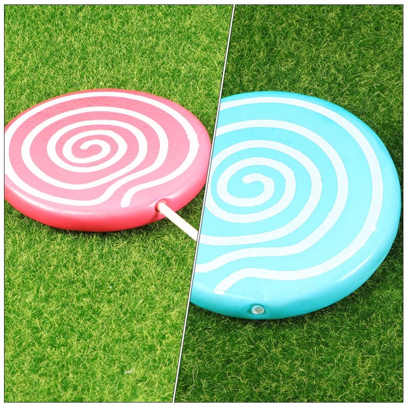 Gatuida 2Pcs Lollipop Prop, Large Candy Ornament, Synthetic Material, Fake