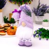 zhuja Mother's Day Flower Gnome Lavender Swedish Gnomes Decorations for