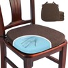SINOSSO 4 Pack Memory Foam Chair Cushions for Dining Chairs,
