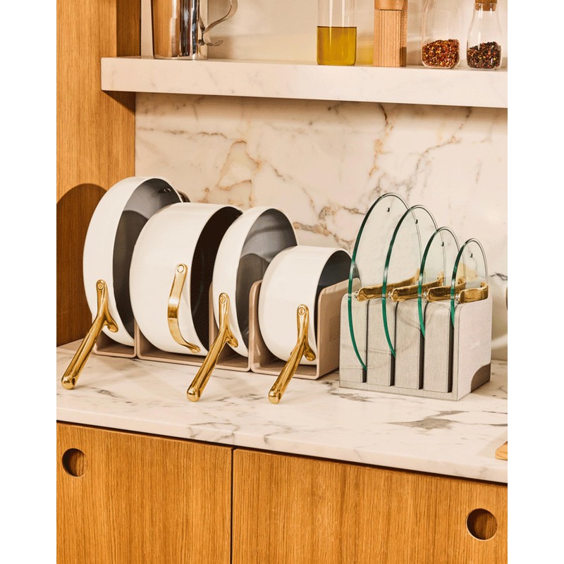 Glass Lid with Gold Handles 7 inch 1.75qt Sauce Pan