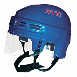 SportStar Mini Hockey Display Helmet — Royal — New York NYR